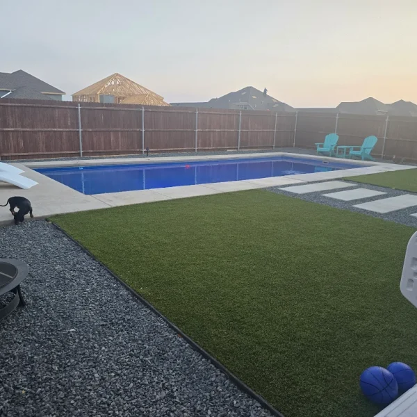 pool and turf